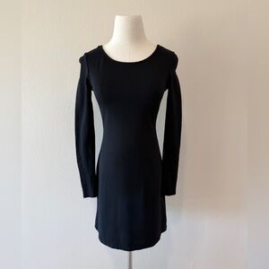 Soul Harmony Energy Long Sleeve Sheath Dress, Black, XS
